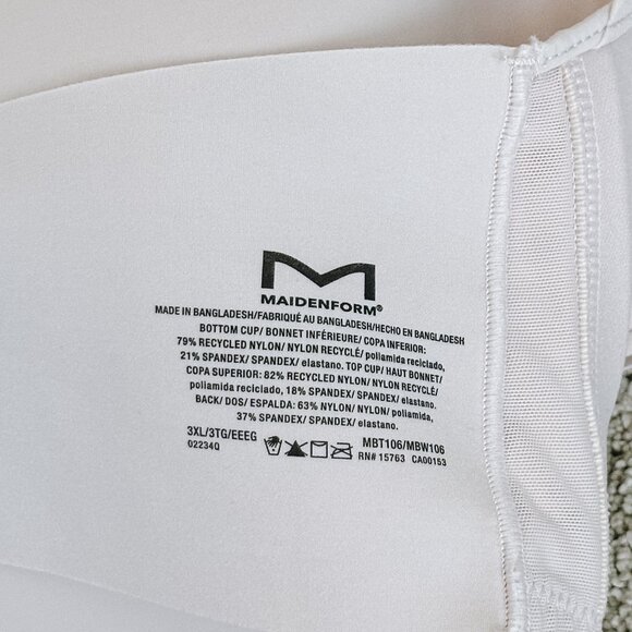 Maidenform Mesh Trim Wireless Adjustable Bra - Picture 6 of 6